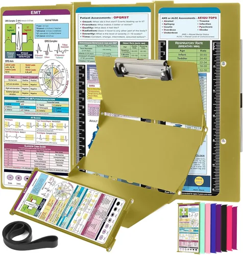 Miniatura 16 de Portapapeles de enfermería Edición de enfermería – 3 capas de aluminio plegable para enfermería Portapapeles de enfermería Esenciales