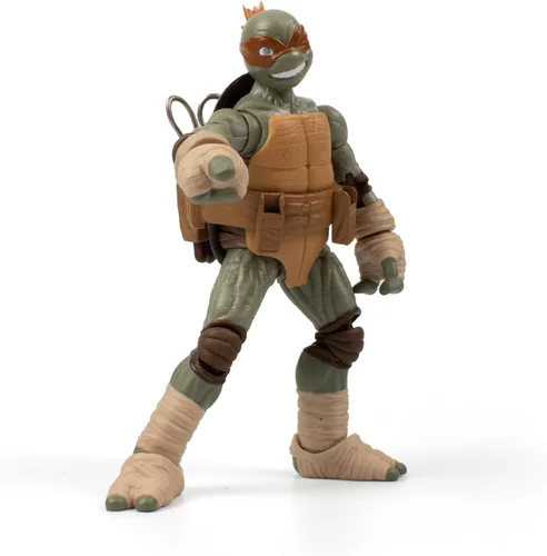 Miniatura 3 de Figura de acción de Michelangelo de Teenage Mutant Ninja Turtles BST AXN v2 IDW de 5 pulgadas y libro de cómics de Michelangelo de IDW edición