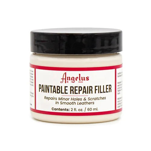 Angelus Relleno de cuero para rellenar o reparar agujeros, desgarros, grietas, arañazos, para asientos de cuero de automóvil, muebles, zapatos,