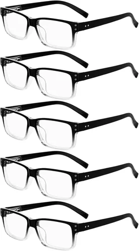 Miniatura 17 de Eyekepper Paquete de 7 lentes de lectura con bloqueo de luz azul para hombres +1.50 Bloqueador de luz azul b40 – 7 pares