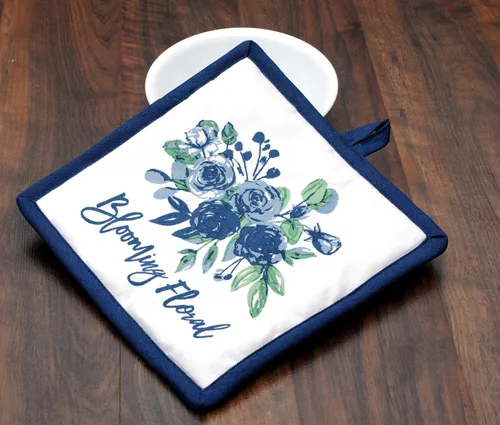 Miniatura 4 de AMOUR INFINI Juego de 3 soportes para ollas de algodón resistentes al calor, antideslizantes de 8 x 8 pulgadas, almohadillas calientes para cocina