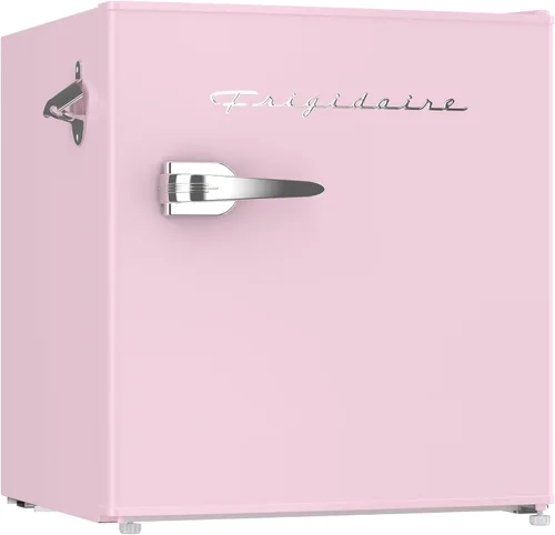 Miniatura 11 de FRIGIDAIRE Mini refrigerador retro negro de 1.6 pies cúbicos con control de termostato ajustable de ahorro de energía, abrebotellas de montaje