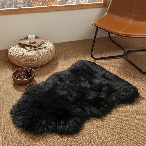 Miniatura 43 de Ashler Home Deco - Tapete de pelo sintético de oveja, mullido, suave, de 2 x 3 pies, lavable a máquina, dormitorio, habitación de los niños, sala