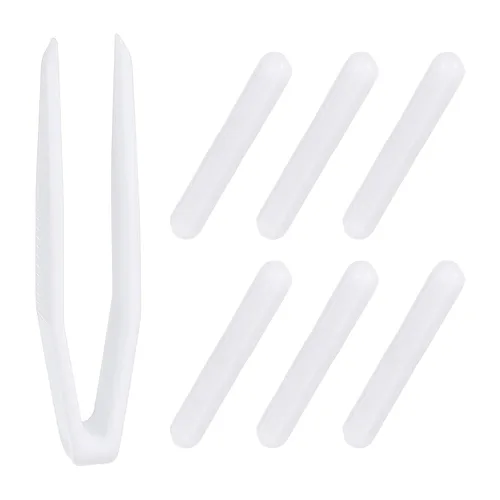 Miniatura 11 de PATIKIL Barra agitadora magnética, 0.394 x 0.236 pulgadas, 6 piezas de PTFE magnético, barra mezcladora magnética para vaso de precipitados de fondo
