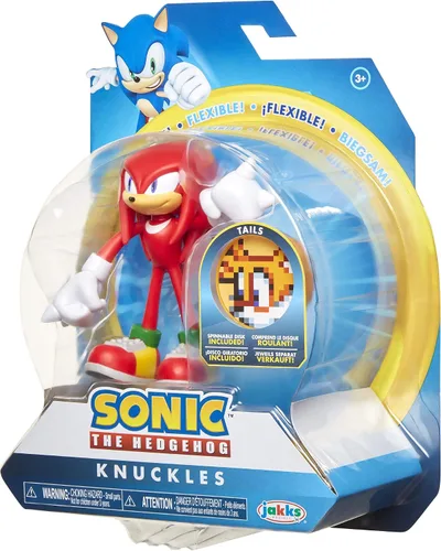 Miniatura 9 de Sonic, el erizo - Figura de acción de Knuckles de 4 in Nudillos