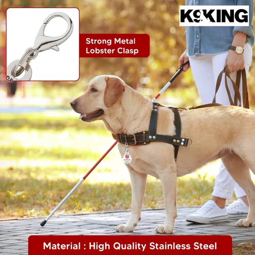 Miniatura 2 de Etiqueta de perro de servicio para razas pequeñas, identificación de doble cara de 0.999 pulgadas, grabada en negrita, protegida bajo la ley federal