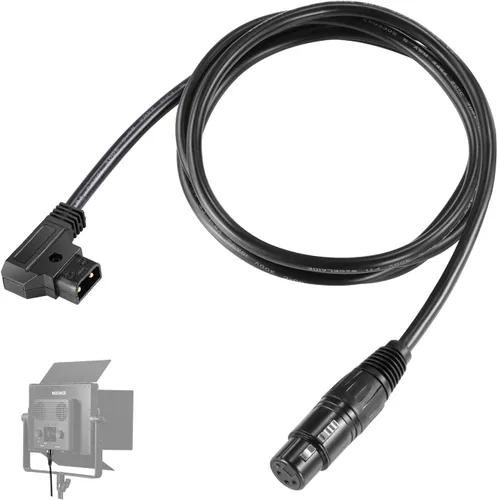 Miniatura 9 de NEEWER D Tap macho a 3 pines XLR hembra cable de alimentación 6 pies/5.9 ft para iluminación de video continuo por baterías de montaje en V, solo