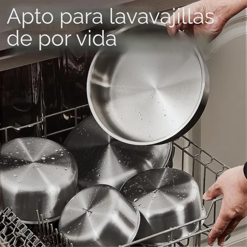 Miniatura 6 de CAROTE Juego de ollas y sartenes, juego de utensilios de cocina de acero inoxidable, mango desmontable, 15 piezas de utensilios de cocina