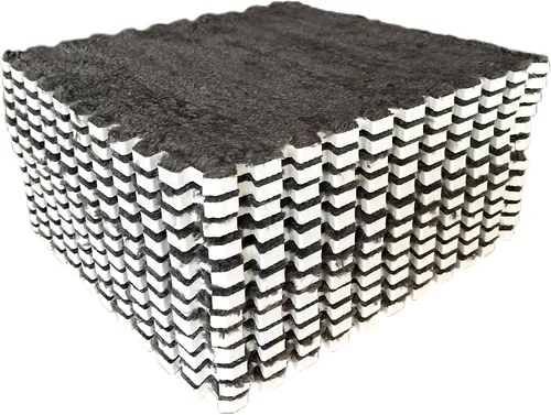 Miniatura 8 de 12 alfombrillas de juego de rompecabezas de azulejos entrelazadas de espuma EVA suave, alfombrillas protectoras para el suelo para la habitación