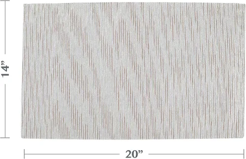 Miniatura 3 de SARO LIFESTYLE Mantel individual fundido 14" x 20" plateado