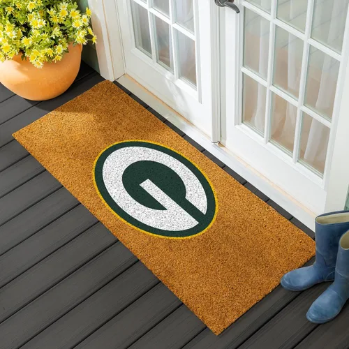 Miniatura 7 de Team Sports America Tapete de entrada de la NFL 28 x 16 pulgadas Escotilla cruzada en relieve Parte trasera antideslizante Decoración