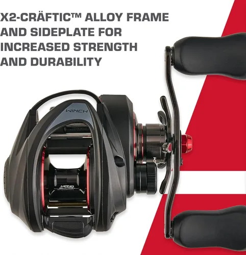 Miniatura 7 de Abu Garcia Revo Winch - Carrete de pesca de bajo perfil Baitcast
