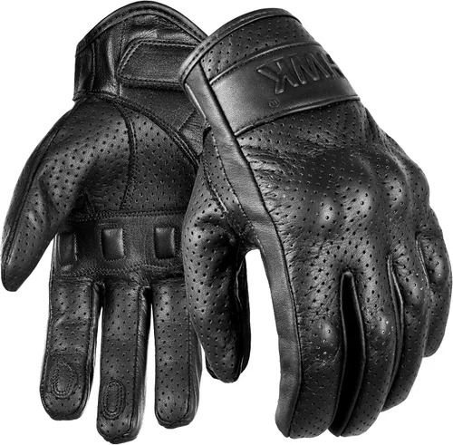 Miniatura 7 de HWK – Guantes de cuero para motocicleta para hombre, motocross, motocicleta, táctica, motociclista, para conducir, carreras