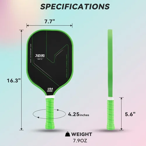 Miniatura 4 de Pickleball Paddles,Professional Thermoforming Pickleball Rackets,T700 Carbon Fiber Surface & Polymer with 16MM Honeycomb Core,USAPA Approved Pickle