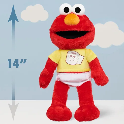Miniatura 6 de SESAME STREET Potty Time Elmo - Peluche sostenible de 12 pulgadas, sonidos y frases, herramienta de entrenamiento para ir al baño, juguetes