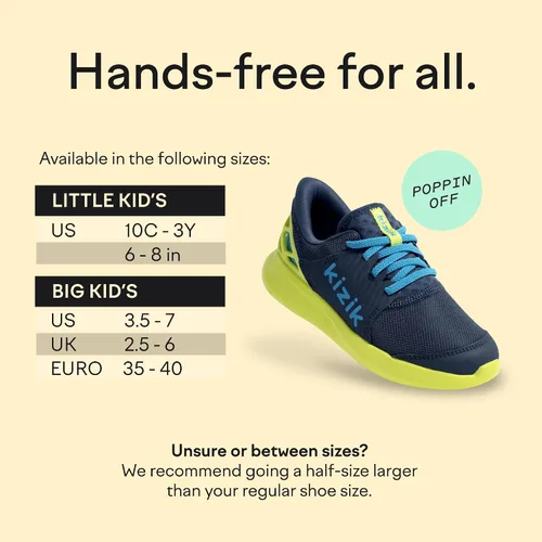 Miniatura 4 de Kizik Kids Anaheim Comfortable Breathable Knit Slip On Sneakers - Easy Slip-Ons Walking Shoes for Children and Kids Girls and Boys Stylish