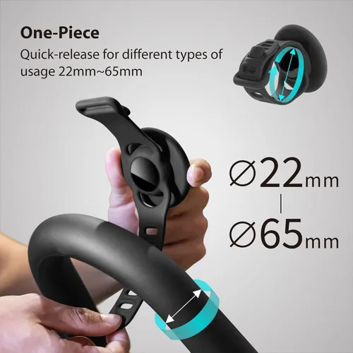 Miniatura 5 de BONE Soporte magnético para teléfono de gimnasio, soporte MagSafe para teléfono para entrenamiento y ciclismo en interiores, correa de silicona