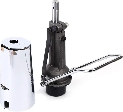 Miniatura 5 de DNYSYSJ Bomba hidráulica de repuesto para silla de barbero con base, bomba de patrón de 4 tornillos, capacidad de peso de 440 libras/440.9 lbs
