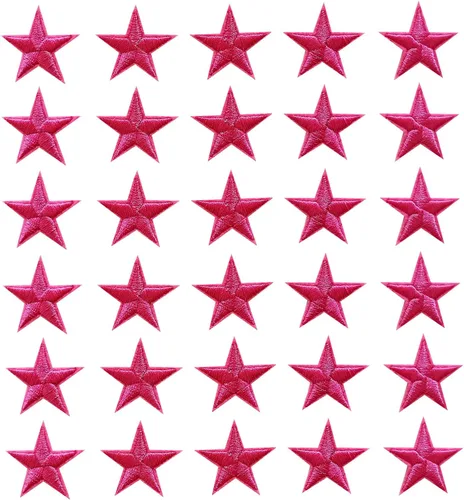 Miniatura 28 de 5 parches para planchar con estrellas negras, parches bordados para ropa, chaquetas, sombreros, mochilas, jeans (3.2 pulgadas)