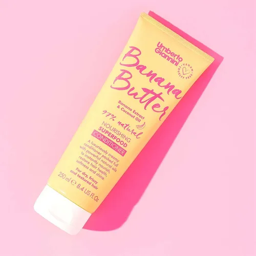 Miniatura 5 de Umberto Giannini Acondicionador nutritivo de mantequilla de plátano, fórmula hidratante vegana y libre de crueldad para cabello seco, texturizado
