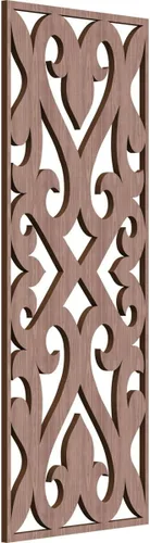 Miniatura 120 de Keene Paneles de pared decorativos de madera con calado, 9 3/8 pulgadas de ancho x 24 3/8 pulgadas de alto x 1/4 de alto, roble rojo rojo (Red Oak)