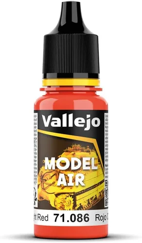 Vallejo Pintura roja clara, 0.6 fl oz Rojo