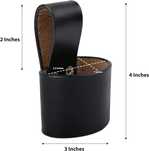 Miniatura 6 de Hulara Handmade Genuine Leather Axe Holster with Belt Loop Hammer Holder for Tool Belt Hammer Holster Axe Hatchet Sheath Viking Axe Small Hammer