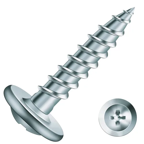 Miniatura 17 de #8 x 5/8 "Tornillo de madera 500 piezas de acero de aleación estándar hilo truss cabeza rápida autorroscante por SG TZH plata - aleación de acero