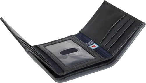 Miniatura 3 de Nautica Men's Trifold Wallet RFID Blocking Protection ID Window Card Slots Genuine Leather Durable