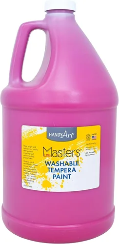 Miniatura 12 de Handy Art Little Masters - Pintura al temple lavable, turquesa, botella de 128 onzas, brillante y mezclable, alta opacidad, colores lavables