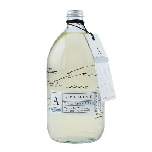 Archive Yet to be Written - Baño de burbujas para adultos, 33.8 onzas líquidas. Fragancia de pomelo y neroli. Mezcla de aceites naturales, refina