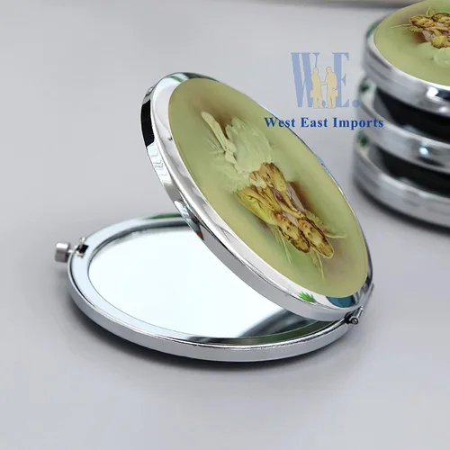 Miniatura 4 de 12 piezas de espejo compacto para bautizo, recuerdos de bautizo, regalo para invitados
