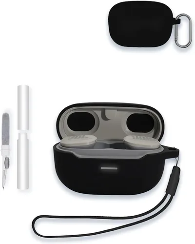Funda para JBL Endurance Race TWS True Wireless Sports Earbuds, WUNIAK Soft Silicone Protector, portátil, resistente a los arañazos, a los golpes,