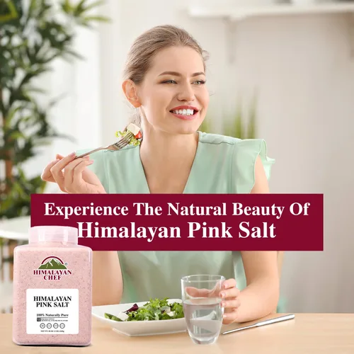 Miniatura 6 de Himalayan Chef Sal rosa, grano fino, 80 onzas (5 libras), sin OMG, 84 minerales, tarro de plástico