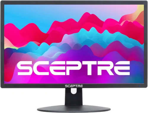 Sceptre 22 pulgadas 1080p LED Monitor HDMI x2 VGA 99% sRGB montaje en pared listo altavoces integrados, negro máquina (serie E22)