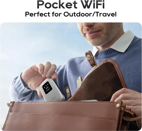 Miniatura 8 de Punto de acceso móvil portátil – eSIM Global WiFi Hotspot, no se necesita tarjeta SIM/contrato, 16 dispositivos, más de 180 países, enrutador
