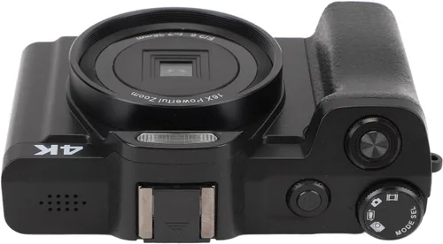 Miniatura 3 de Cámaras digitales, cámara 4K 60FPS, cámara de vlogging de 48MP 4K con zoom de 16X antivibración, pantalla táctil de 3.5 pulgadas, cámara pequeña