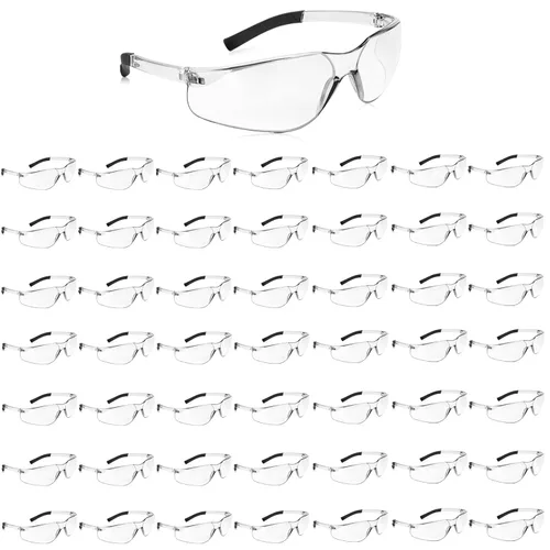 Miniatura 9 de Salfboy Juego de 30 gafas de seguridad tintadas con resistencia a arañazos ANSI Z87.1, gafas de protección ocular resistentes a arañazos para 118-30