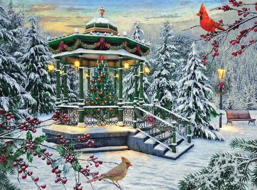 Majestic by Springbok Holiday Gazebo - Rompecabezas de 1000 piezas, caja compacta
