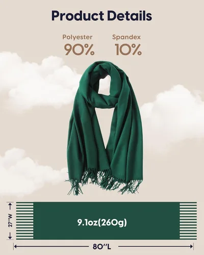 Miniatura 6 de maamgic Women's Winter Scarf Soft Warm Scarf for Women Cozy Shawl Wraps for Women Lightweight Pashmina Style Wrap