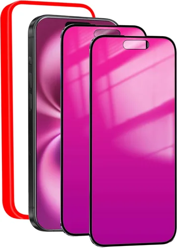 Miniatura 18 de Paquete de 2 protectores de pantalla de privacidad para iPhone 11 Pro Max/XS Max, vidrio templado antiespía, efecto espejo colorido degradado