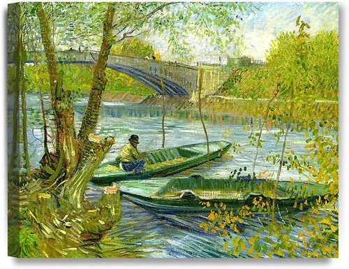 Miniatura 100 de Serie de pinturas de Vincent Van Gogh (favoritos). Reproducción de arte clásico de Van Gogh, impreso en lienzo Noche estrellada