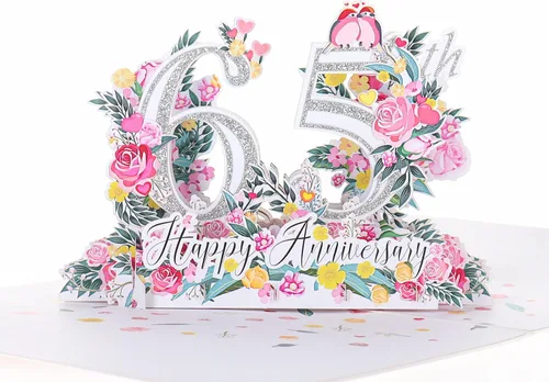 Miniatura 11 de iGifts And Cards Tarjeta desplegable 3D de 15 aniversario – aniversario de boda de 15 años para pareja, recuerdo romántico para marido, esposa