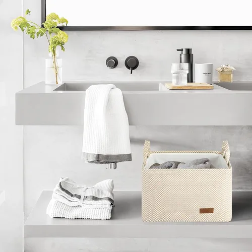 Miniatura 5 de Contenedores de almacenamiento – Cestas de almacenamiento grandes para organizar el hogar, armario, estante de guardería, juguete – Contenedores