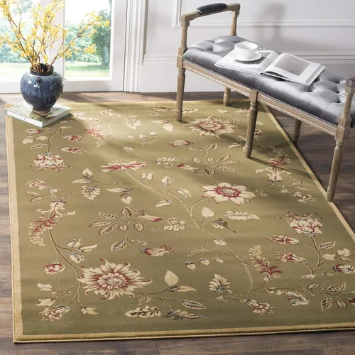 Miniatura 11 de SAFAVIEH - Alfombra de acento de la colección Lyndhurst, 3'3" x 5'3", color negro y multi, diseño floral tradicional, no desprende pelusa y de fácil