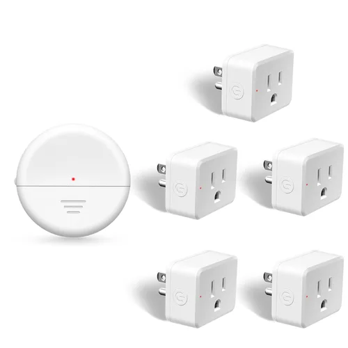 Miniatura 74 de NineLeaf Interruptor de salida remoto inalámbrico, interruptor de lámpara remoto, interruptor decorativo de enchufe de luz de encendido y apagado