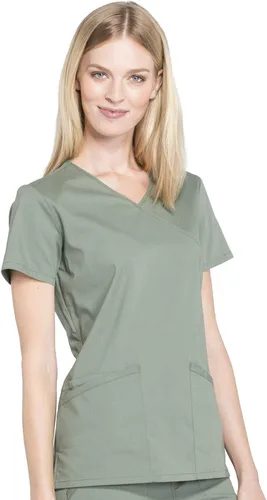 Miniatura 6 de Cherokee Mujer Scrubs Top Workwear Profesionales Mock Wrap WW655