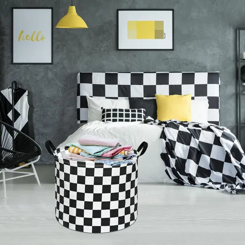Miniatura 5 de MAIZMZ Cesto de almacenamiento para niños, organizador de decoración de habitación, caja de juguetes, cesta de lavandería grande de lona plegable