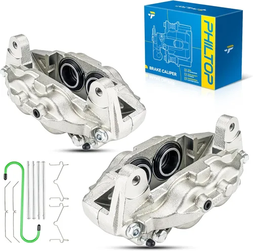 Miniatura 41 de PHILTOP Conjunto de Pinza de Freno de Disco Delantero Compatible con Jeep Wrangler 1990-2006, Jeep Cherokee 1990-2001, Grand Cherokee 1993-1998