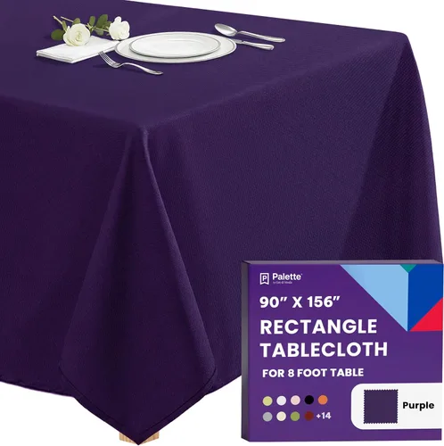 Miniatura 102 de Gee Di Moda - Mantel rectangular de 60 x 84 pulgadas – Mantel rectangular de poliéster lavable para mesa de 5 pies